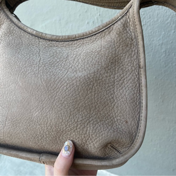 Vintage Coach Nubuc Ergo Mini Zip Sand Shoulder Bag 4396 - Picture 5 of 15